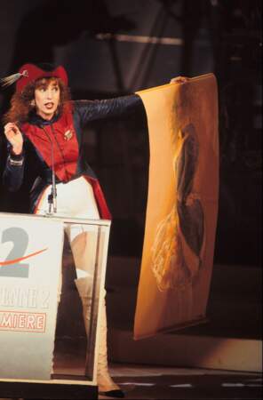 En 1988, Anémone, récompensée pour "Le grand chemin", débarque sur scène en costume révolutionnaire
