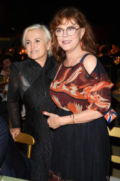 Silvia Venturini Fendi et Susan Sarandon se sont retrouvées lors du diner Fendi.