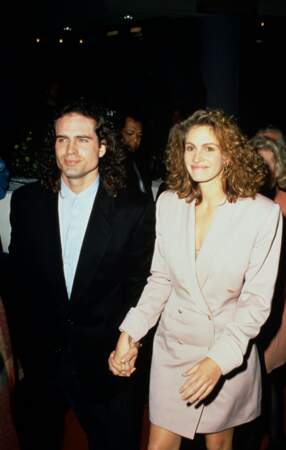 Avec son compagnon Jason Patric en 1991 à Los Angeles