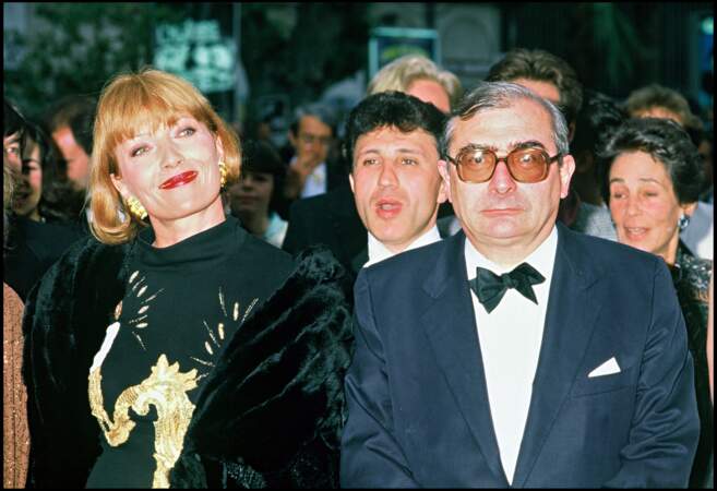 Claude Chabrol et son épouse Stéphane Audran au festival de Cannes pour le film "Poulet au vinaigre"