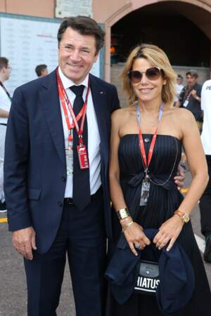 Christian Estrosi et Laura Tenoudji à Monaco
