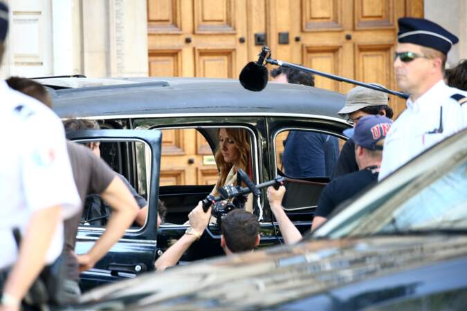 Celine Dion en tournage de son nouveau clip à Paris