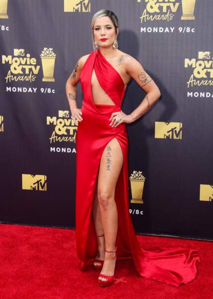 Halsey lors de la soirée des MTV Movie And TV Award.