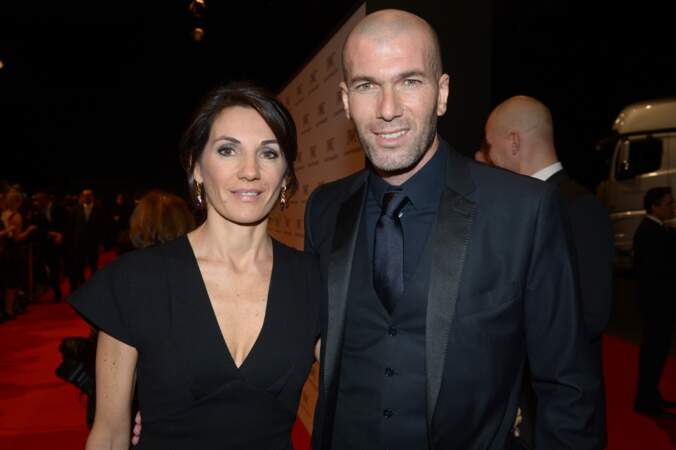 Zinédine Zidane et sa femme Véronique lors d'une soirée IWC Schaffhausen à Genève en 2013