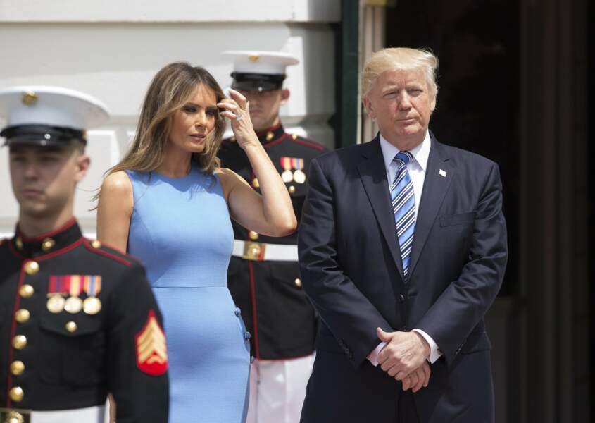 Melania Trump et Donald Trump ont reçu le président du Panama