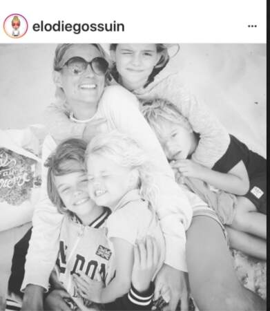 Elodie Gossuin et ses 4 enfants