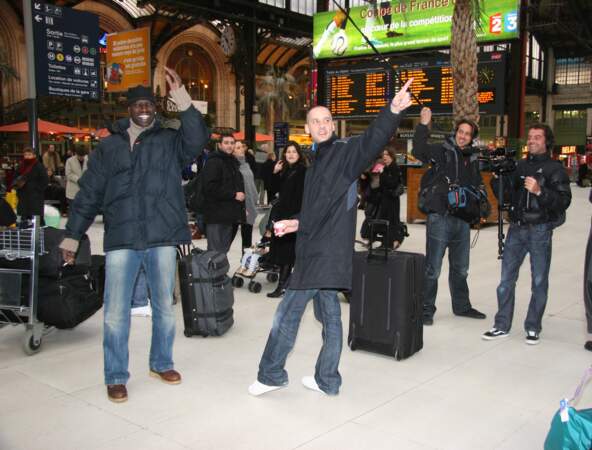 Omar et Fred au départ de la gare de Lyon