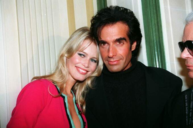 Claudia Schiffer et David Copperfield à Paris en 1994
