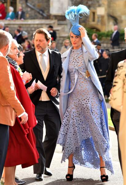 Le chapeau de Poppy Delevingne s'envole au mariage de la princesse Eugenie d'York.