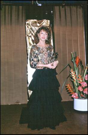 Nathalie Baye remporte le César de la meilleure actrice en 1983 pour le film "La Balance"