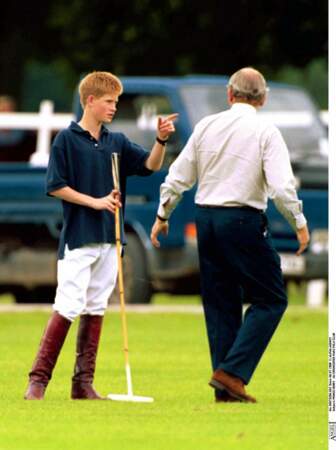 Le prince Harry au Cirencester Park Polo Club en 1999