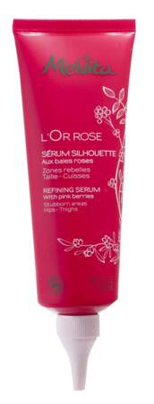 Une formule gorgée de baies roses : L'Or Rose Sérum Silhouette, Melvita, 28,50€**
