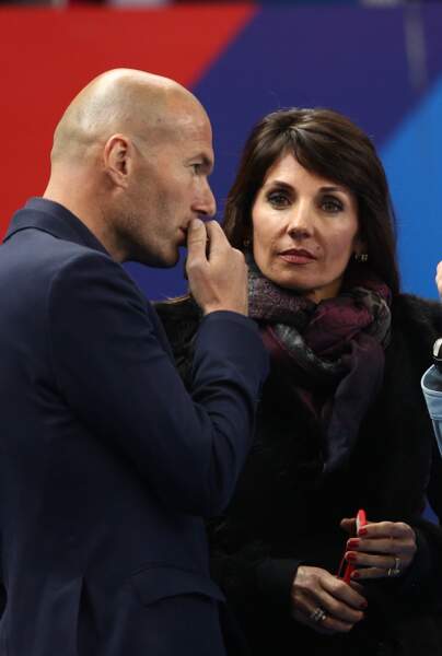 Zinédine Zidane et sa femme Véronique le 26 mars 2015
