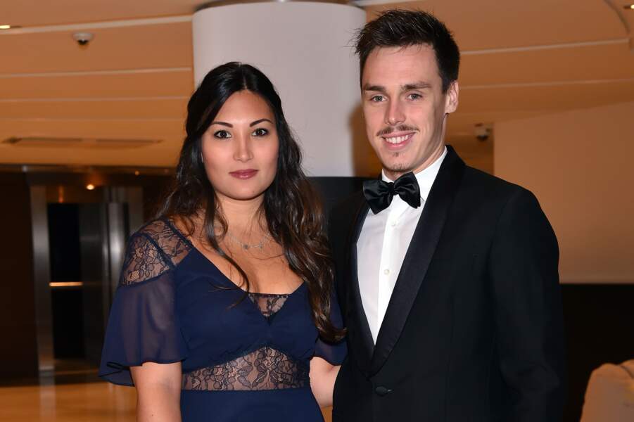 Louis Ducruet et sa fiancée Marie pendant la 15ème édition des Golden Foot Hublot Award à Monaco le 7 novembre