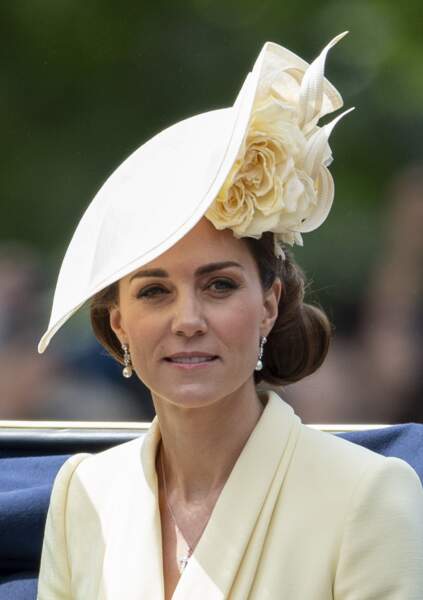 Kate Middleton adopte un maquillage sophistiqué le 8 juin 2019 pour Trooping the Colour