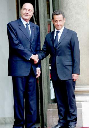 Nicolas Sarkozy et Jacques Chirac