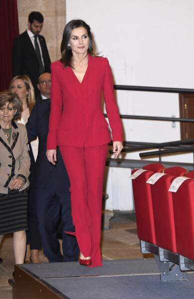 La reine Letizia d’Espagne à Cáceres le 6 mars pour la cérémonie de la Fondation Princesse de Gérone