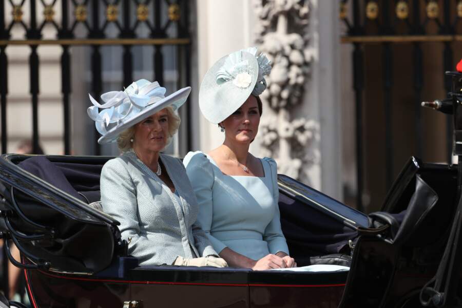 Kate Middleton et Camilla Parker Bowles pour au Trooping the Colour
