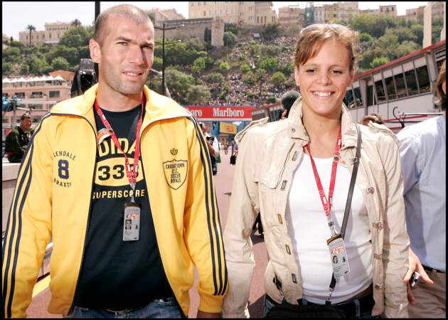 Zinédine Zidane et Laure Manaudou au Grand Prix de Formule 1 de Monaco, en 2005