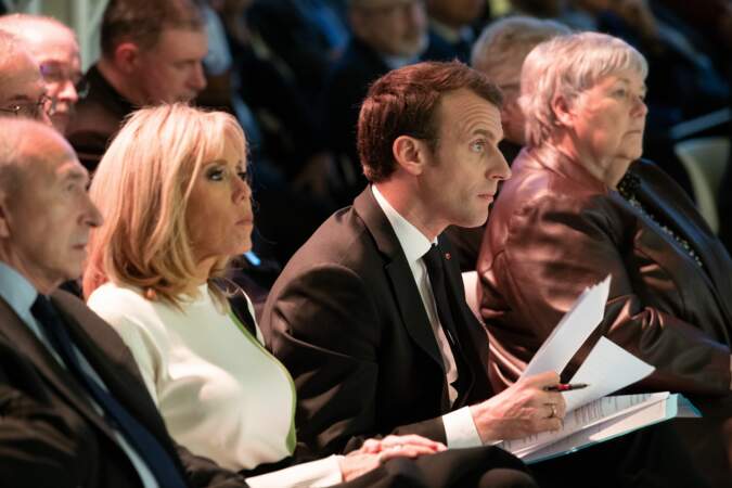 Brigitte et Emmanuel Macron au Collège des Bernardins, discours du président devant la Conférence des évêques