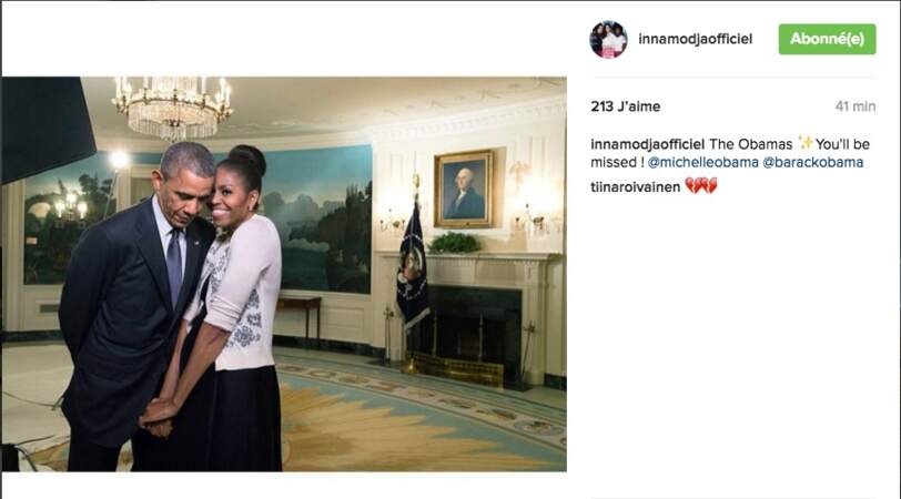 Inna Modja a partagé une adorable photo du couple présidentiel.
