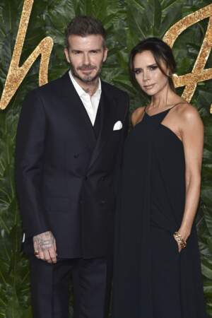 David et Victoria Beckham à la soirée British Fashion Awards 2018