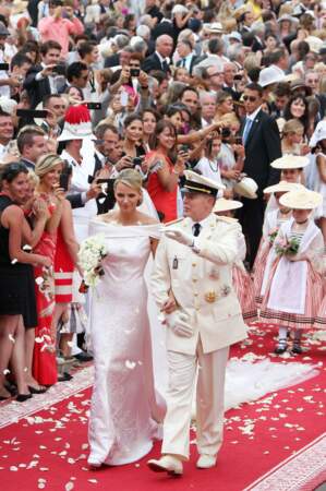 Mariage religieux d'Albert II de Monaco et Charlène Wittstock le 2 juillet 2011 en la chapelle Sainte-Devote
