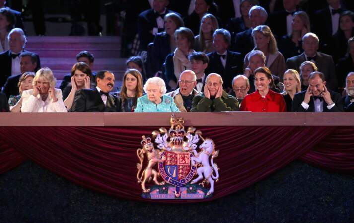 Eugenie et la famille royale lors des célébrations du 90ème anniversaire de la reine Elisabeth II à Windsor en 2016