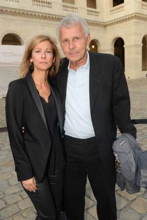 Anne Gravoin et Patrick Poivre d'Arvor lors de l'Opéra en plein air "Carmen" à Paris.