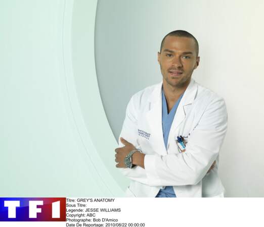 Jesse Williams, alias le Dr Jackson Avery, dans "Grey's Anatomy"