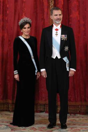 La reine Letizia d'Espagne arbore pour la première fois une superbe tiare signée Cartier