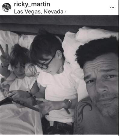 Ricky Martin et ses jumeaux, Valentino et Matteo