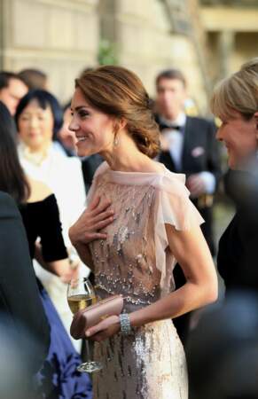 Princesse Kate dans sa robe Jenny Packham lors du gala d'EACH