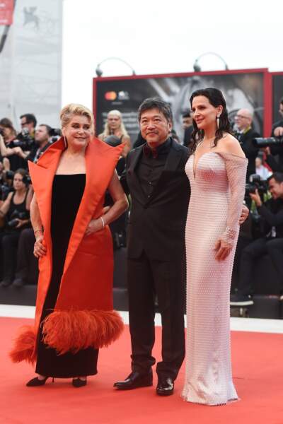 Juliette Binoche et Catherine Deneuve sont venues présenter le film "La Vérité" réalisé par Kore-eda Hirokazu