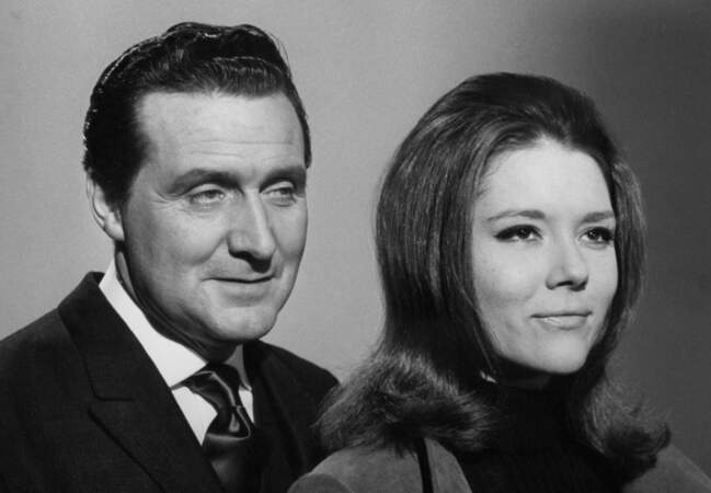 Patrick MacNee et Diana Rigg en 1966