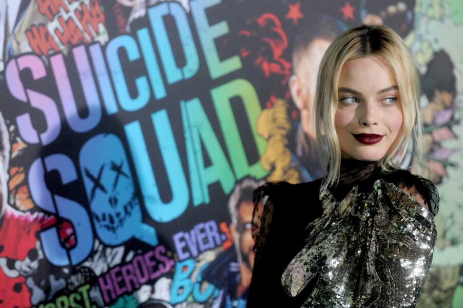 Margot Robbie à la première du film Suicide Squad à New York, le 1er août 2016