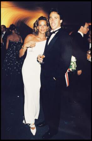 Stéphanie et Daniel Ducret lors du bal de la Croix Rouge au Sporting Clud de Monte Carlo en 1996 