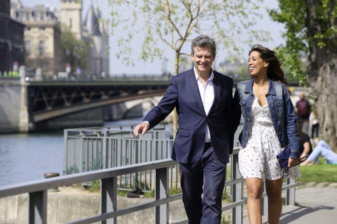Arnaud Montebourg et Amina Walter à Paris 