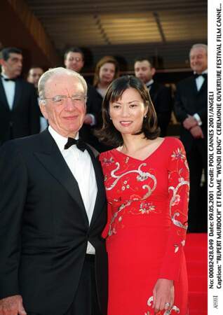 Rupert Murdoch et sa 3e épouse Wendi Deng. Leur divorce fut prononcé en 2013 et elle a obtenu de luxueuses maisons.