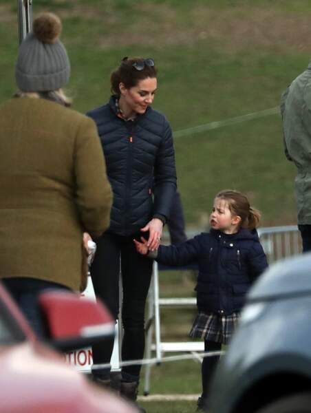 Catherine Kate Middleton, duchesse de Cambridge, , la princesse Charlotte lors d'une après-midi en famille