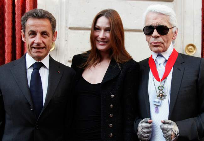 Nicolas Sarkozy et Karl Lagerfeld