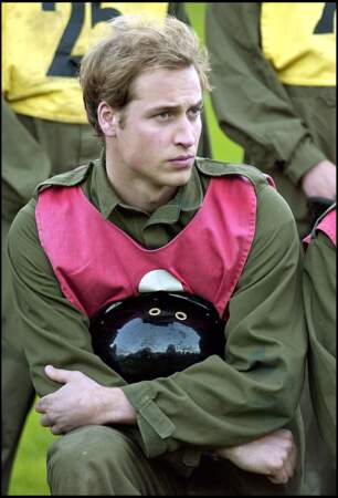 Le prince William passe les tests militaires à Westbury pour rentrer dans l'armée, en janvier 2006