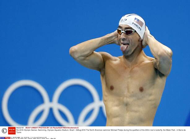 Michael Phelps, champion de natation... et de grimaces