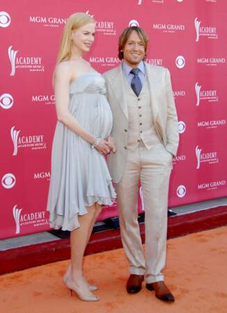Nicole Kidman et son mari Keith Urban, à Las Vegas en 2008