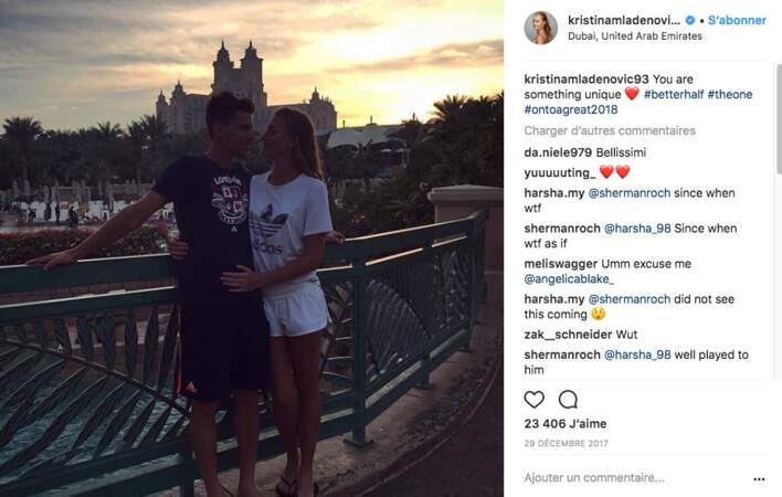 Kristina Mladenovic et Dominic Thiem en amoureux