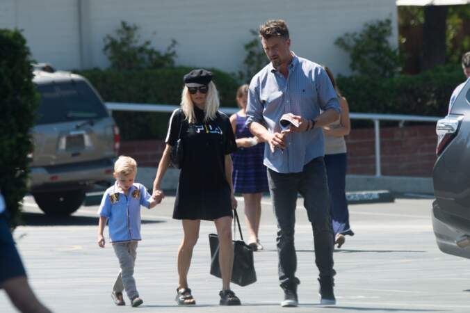 Fergie, son mari Josh Duhamel et leur fils Axl à Los Angeles