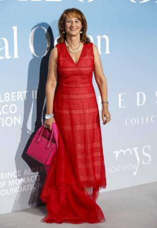Ségolène Royal lors de la 2ème édition du "Monte-Carlo Gala for the Global Ocean" à Opéra de Monte-Carlo à Monaco.