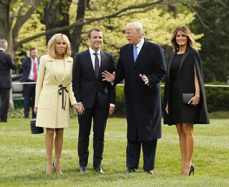 Lorsqu'elles se retrouvent, Brigitte Macron et Melania Trump ont toujours le sourire