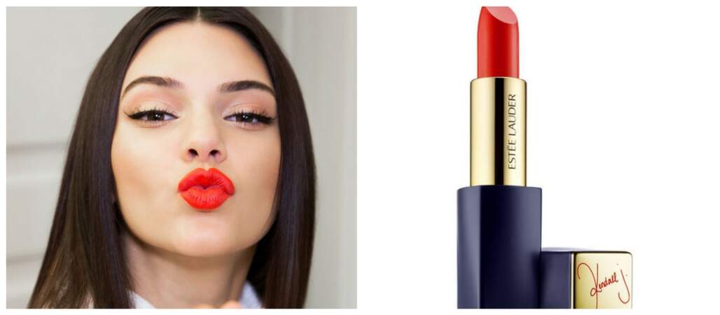 Kendall Jenner offre son rouge à Estée Lauder avec ce rouge à lèvre signé à son nom