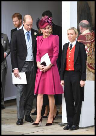 Kate Middleton au mariage d'Eugenie d'York, au château de Windsor, le 12 octobre 2018